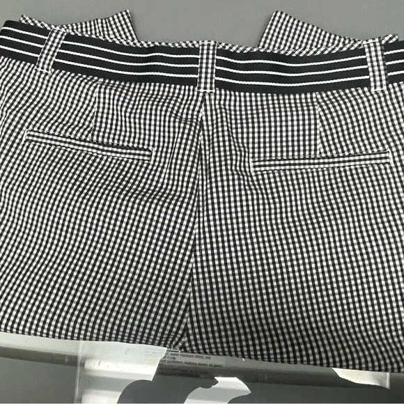 Kim Rogers Black and White Gingham Shorts NWOT - Picture 6 of 8